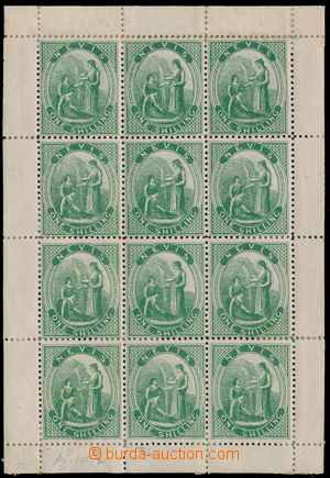 162210 - 1876-1878 SG.21, Alegorie - Pramen 1Sh tmavě zelená, kompl