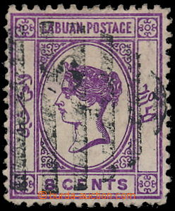 162218 - 1891-1892 SG.35f, Viktorie 8C s přetiskem 6 Cents, VYNECHAN