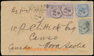 162227 - 1897 dopis do Nového Skotska s SG.43, 44 (2), 46, DR ST. LU