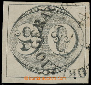 162231 - 1843 Mi.3, Čísla v oválu, tzv. Volské oči 90Reis čern