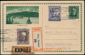 162326 - 1928 postal-agency SNĚZKA, cat. Gebauer 1219/3, black frame