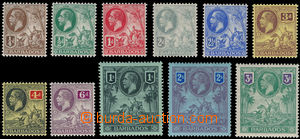 162385 - 1912-16 SG.170-180, George V.; complete set, part stamps MNH