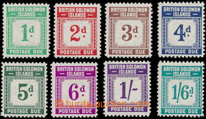 162414 - 1940 SG.D1-8, Postage due stamps 1P-1Sh/6P; complete set, ca
