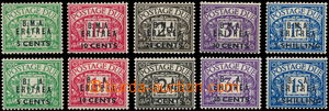 162420 - 1948-50 SG.ED1-ED5, ED6-ED10, Přetiskové doplatní B.M.A E