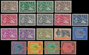 162515 - 1938-44 SG.130-143, George VI. ½P-$1; complete set, $1 