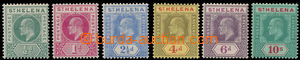 162526 - 1902-8 SG.53-54, 64-70, Edward VII. ½P-1P and 2½P-
