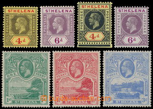 162528 - 1912-22 SG.83-84, 85-86, 89-91, Jiří V.; sestava 3 sérií