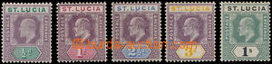 162540 - 1902-3 SG.58-62, Edvard VII. ½P-1Sh; kompletní série,
