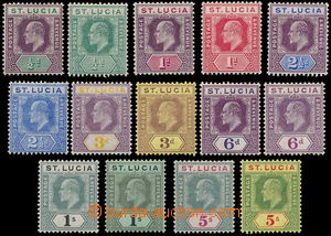 162541 - 1904-10 SG.64-77, Edvard VII. ½P-5Sh; kompletní série