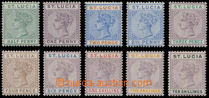 162545 - 1891-98 SG.43-52, Viktorie ½P-10Sh; kompletní série, 