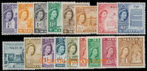 162571 - 1956-58 SG.266-282, Elizabeth II. - Motives; complete set, c