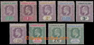 162580 - 1902 SG.20-28, Edvard VII. ½P-5Sh; kompletní série, k
