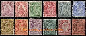 162610 - 1909 SG.115-126, Znak a Edvard VII. ¼P-3Sh; kompletní 