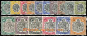 162615 - 1927-31 SG.93-107, Jiří V. 5c-£1; kompletní série, 