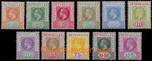 162622 - 1912-16 SG.71-81, Jiří V. 2c-2.25R; kompletní série, kat