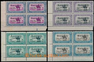 162664 - 1938 SG.74-77, overprint Camel 5m/2½P-5p/10p; LL corner