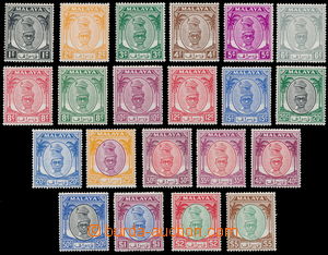 162680 - 1950-56 SG.128-148, Sultán Jusuf 1c - $5; kompletní série