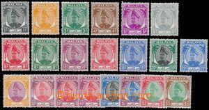 162698 - 1949-55 SG.90-110, Sultan Hisamud 1c-$5; complete set, cat. 