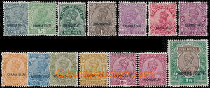 162720 - 1927-37 SG.62-75, Jiří V. 3p - 1R; kompletní série, kat.