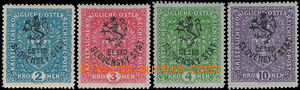 162800 -  Pof.RV58, 59a, 60 and 61, Hluboka issue (Mareš's overprint