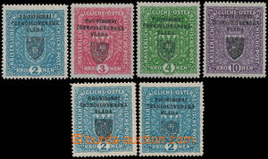 162802 - 1918 Pof.RV16a-19, Pražský přetisk I (malý znak), koncov
