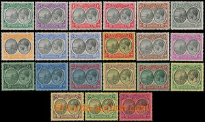 162825 - 1924 SG.71-91, George V., Medailon, complete set ½P-1&#