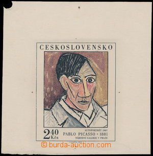 162840 - 1972 PLATE PROOF Pof.1997, Art 2,40Kčs - P. Picasso, plate 