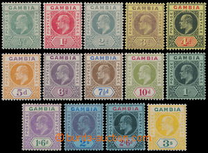 162874 - 1909 SG.72-85, Edvard VII., kompletní řada 14 hodnot, kat.