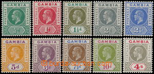 162878 - 1921-22 SG.108-117, George V., kompletní řada 10 hodnot, k