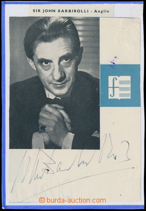 162982 - 1950? BARBIROLLI John (1899-1970), anglický dirigent a viol