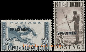 163007 - 1952 SG.14s/15s, Motivy 10Sh a £1 s přetiskem SPECIMEN