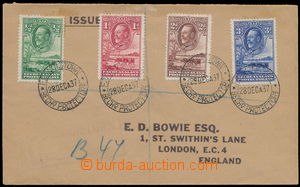 163035 - 1937 Reg letter to London, with SG.99-102, CDS FRANCISTOWN 2