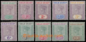 163046 - 1898-1902 SG.26-34, Victoria ½P-10Sh; complete set, 1x 