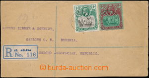 163207 - 1927 Reg letter to Czechoslovakia with SG.98 and 103, CDS ST