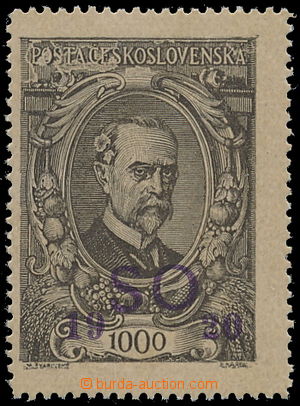 163440 -  Pof.SO25 plate variety, T. G. Masaryk 1000h with plate flaw