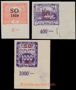 163460 -  Pof.SO5, SO21, SO43, comp. of stamps SO Hradčany 15h and 4