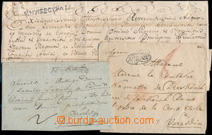 163486 - 1784, 1830, 1834 comp. of 3 letters, from that 1x Schnörkel