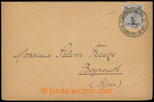 163518 - 1890 LEVANTA  dopis vyfr. zn. Mi.23, 1Pia/10kr ultramarínov