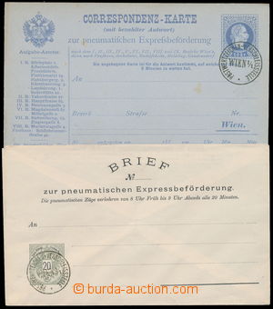 163527 - 1867-1883 Potrubní pošta  KL 10Kr FJI a COB 20Kr Orel, s o