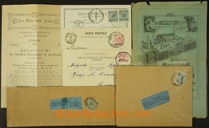 163560 - 1890-1905 LEVANTA  2 novinové pásky zaslané do Německa s