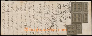 163592 - 1862 poštovní zúčtovací arch z 22.2.1862 s vyúčtován