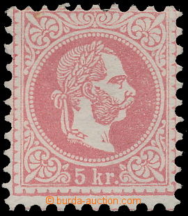 163599 - 1867 Mi.37 IA, 5Kr FJI červená, hrubý tisk; bez lepu