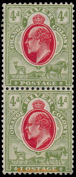 163605 - 1903 ORANGE RIVER COLONY  SG.144, 144a, Edvard VII. 4P zelen