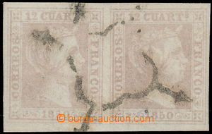 163646 - 1850 Mi.2, Edifil2, Isabela II. 12C brownlila, horizontal pa