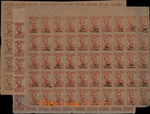 163655 - 1948-1956 Yv.60-62, Ho Chi Minh, vydání na rýžovém pap
