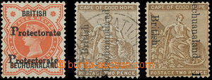 163672 - 1893 SG.32a, Mys Dobré Naděje 2P hnědá s přetiskem BRIT