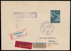 163741 - 1943 R-Ex+Let-dopis do Prešova vyfr. leteckou zn. 20Ks, DR 