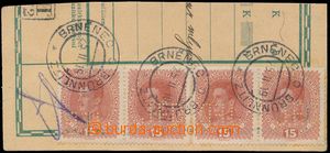 163823 - 1919 Maxa J34, cut money dispatch-note with parallel frankin