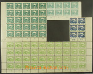 163825 -  Pof.4B, 4A, 3D, 10A, selection of marginal blocks, contains