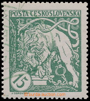 163937 -  Pof.27Aq, Lion Breaking its Chains 15h light green with 